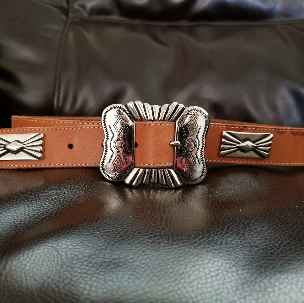 Women Vintage MILOR leather belt western style